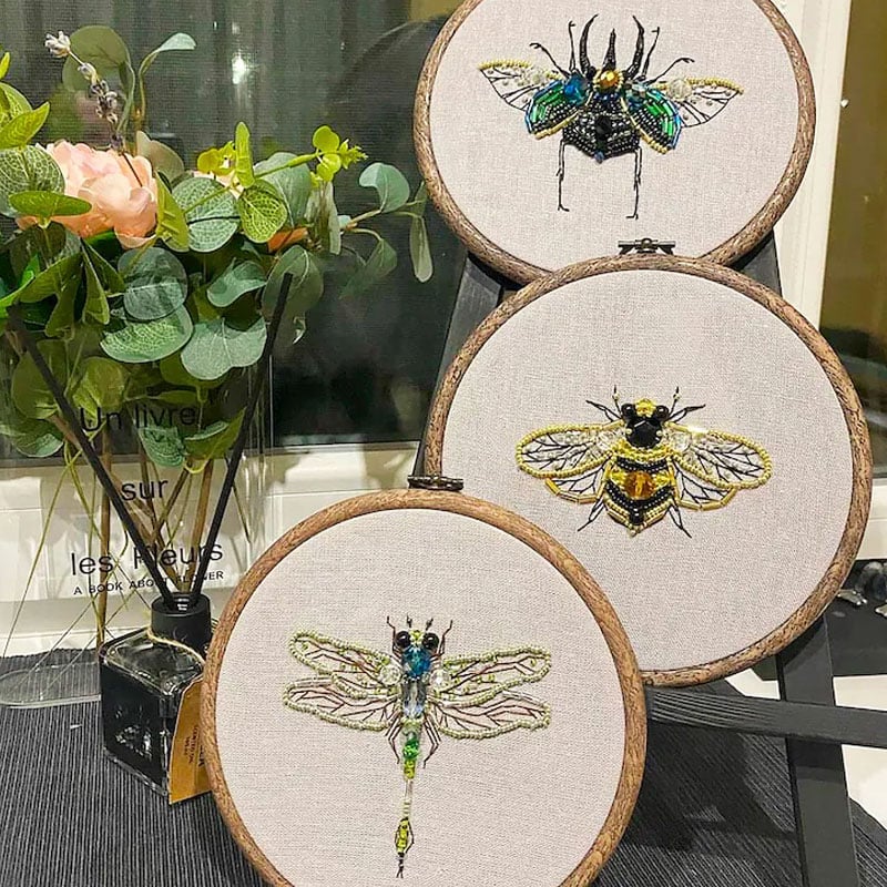 Embroidery Workshop - Insect Bead Embroidery DIY Craft Kit