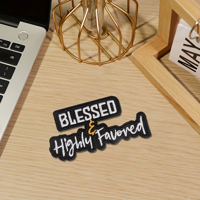 Embroidery Quote - 1PC Alphabet Quote Iron-On Embroidery Patches,