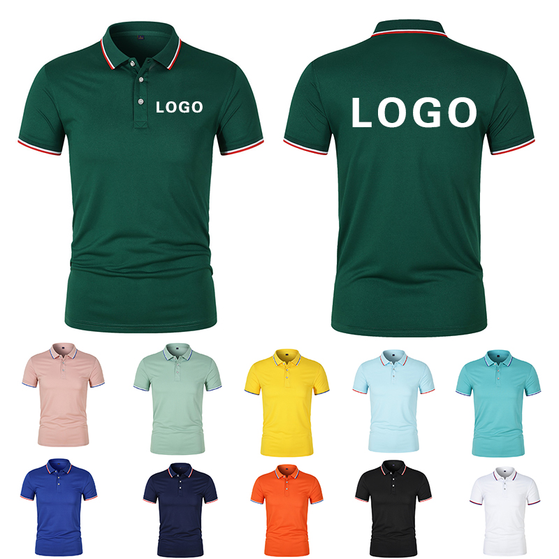 Embroidery Uniform - Summer Men Women Lapel Short Sleeve