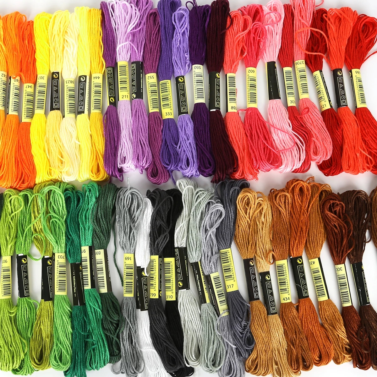 Dmc Floss Set - 8/12/24/36Pcs Multicolor Similar DMC Thread Cross