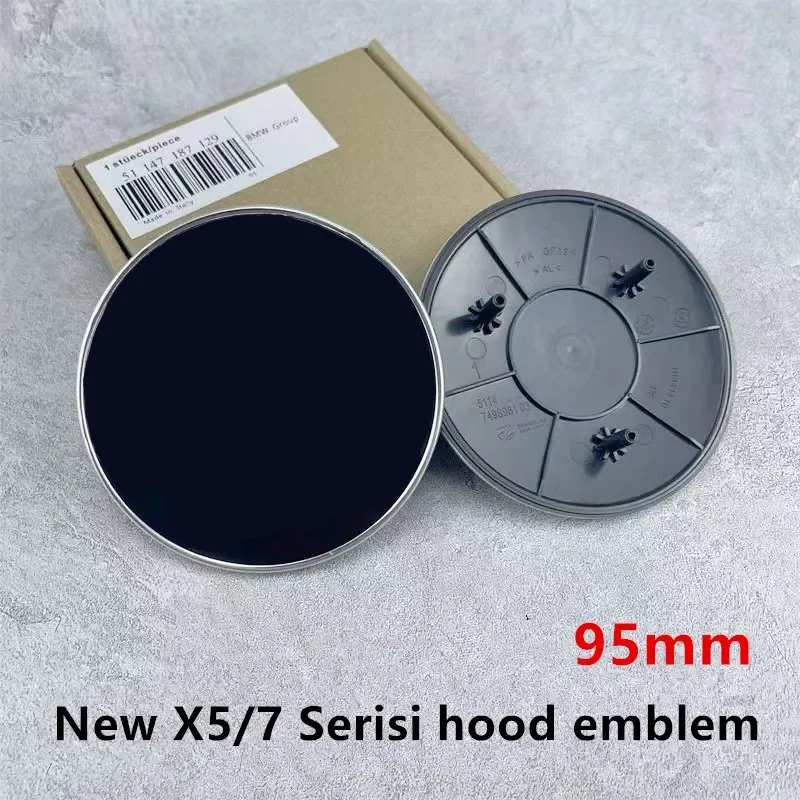 Embroidery Alpha - 95MM Car Hood Front Badge Rear