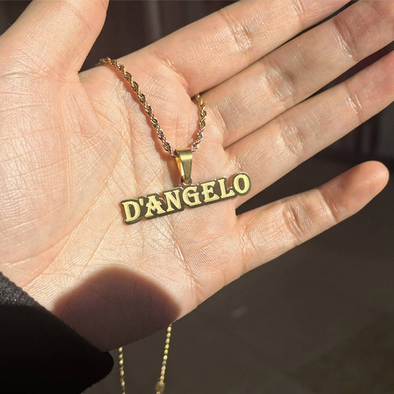 Embroidery Removal - Customized Stainless Steel Engraved Name NK