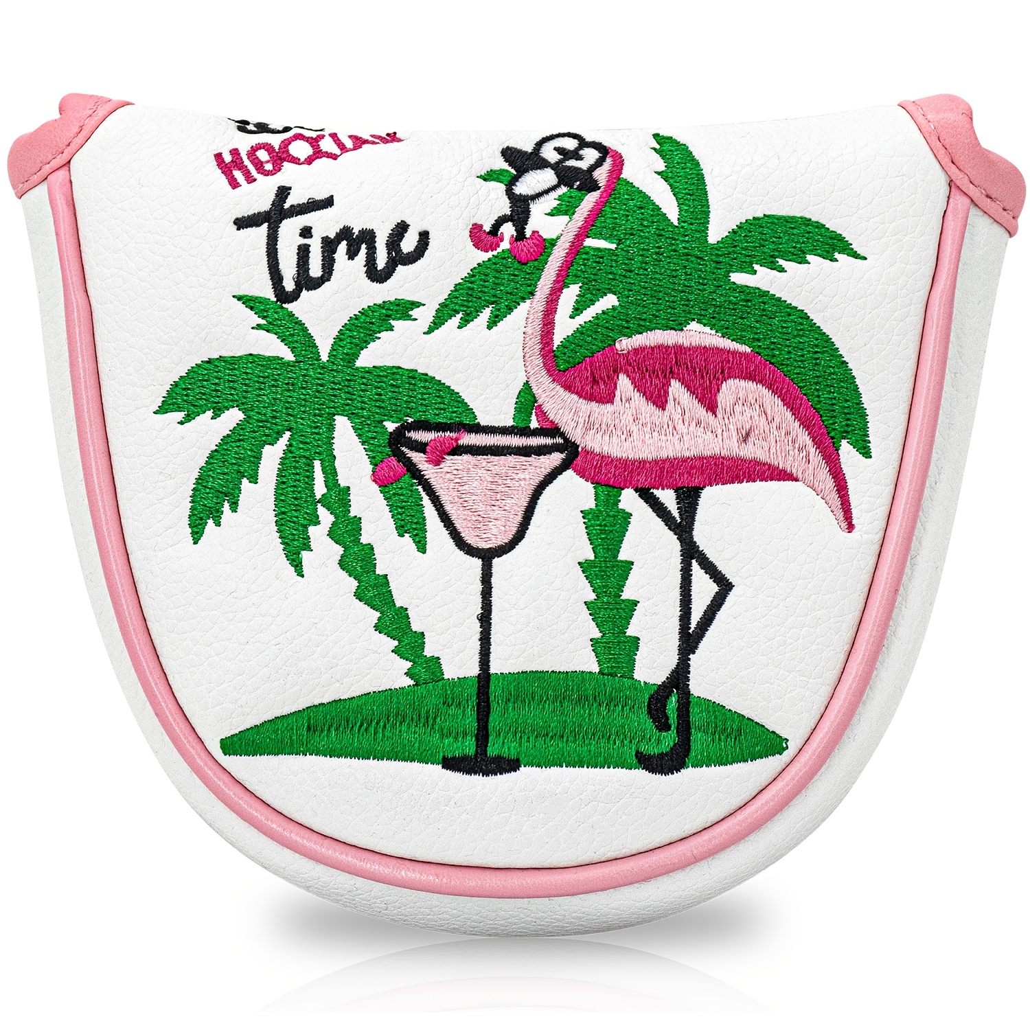 1pc Flamingo Golf Club Headcov - Embroidery Design Free ulasan dan harga