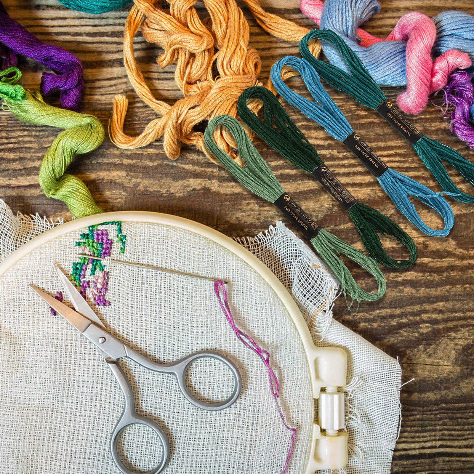 100pcs Embroidery Thread Cross - Embroidery H&M ulasan dan harga