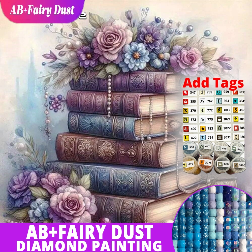 AB Fairy Dust 5D Diamond Paint - Embroidery Rose Stitch ulasan dan harga