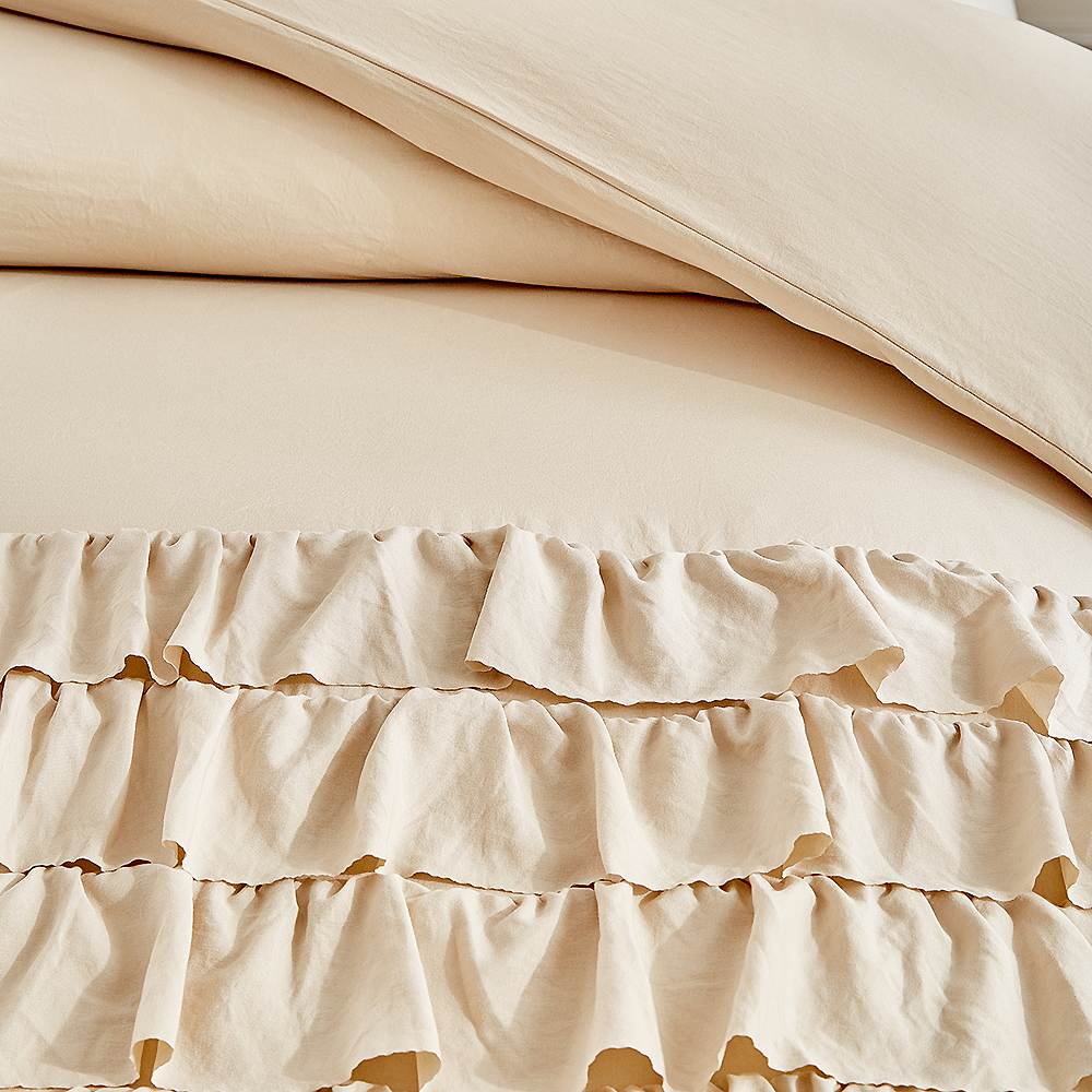 Duvet Cover Bedding Set Twin D - Embroidery Quilt Cover ulasan dan harga