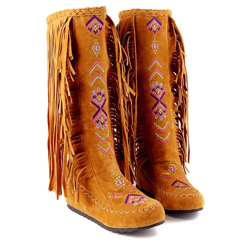 Tassel Boots Handmade Embroide - Embroidery Design Free ulasan dan harga