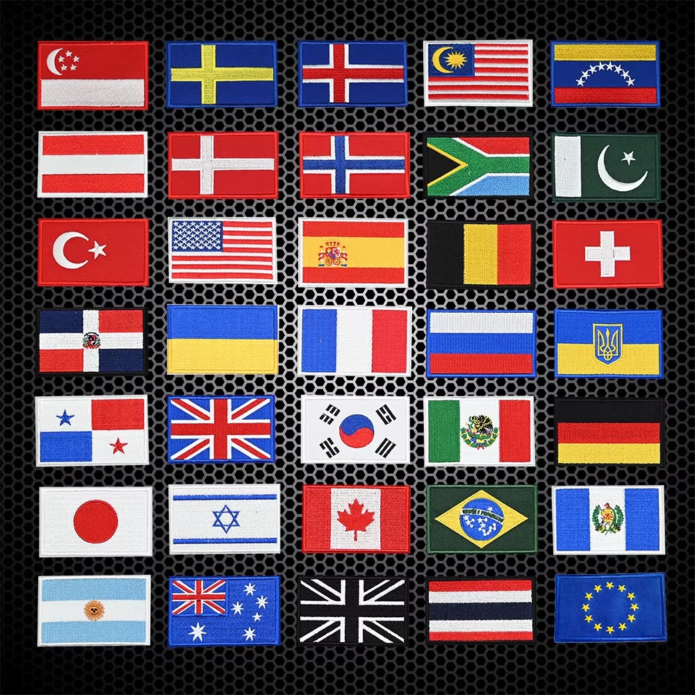 Embroidery Flag Patch US UK Ca - Embroidery Uk ulasan dan harga