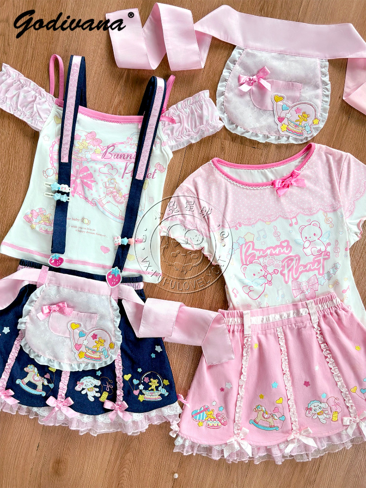 Lolita Daughters Clothes Cute  - Embroidery Uniform ulasan dan harga