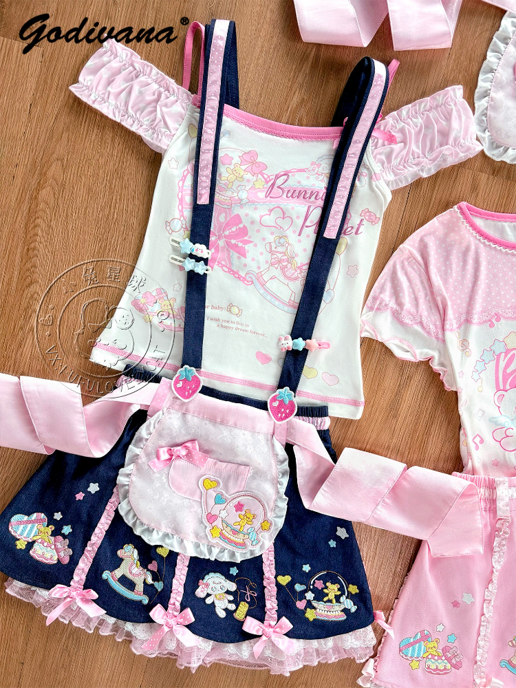 Lolita Daughters Clothes Cute  - Embroidery Uniform ulasan dan harga
