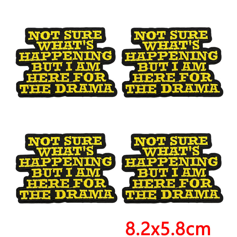 10Pcs Funny Sarcastic Quote Em - Embroidery Quote ulasan dan harga