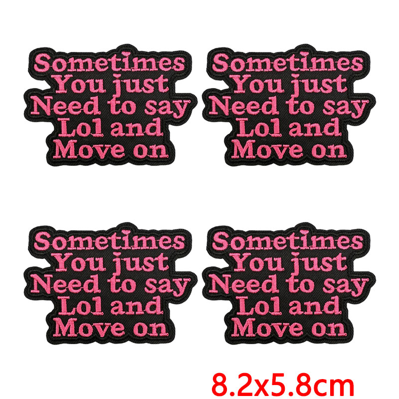 10Pcs Funny Sarcastic Quote Em - Embroidery Quote ulasan dan harga