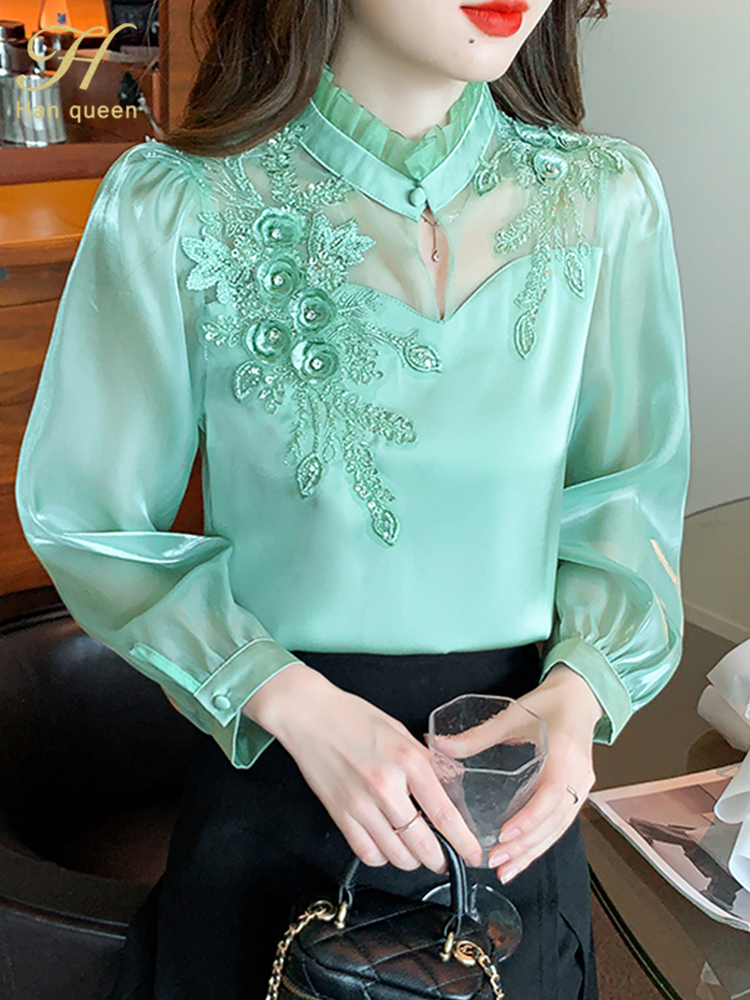 H Han Queen Elegant Summe Autu - Embroidery H&M ulasan dan harga