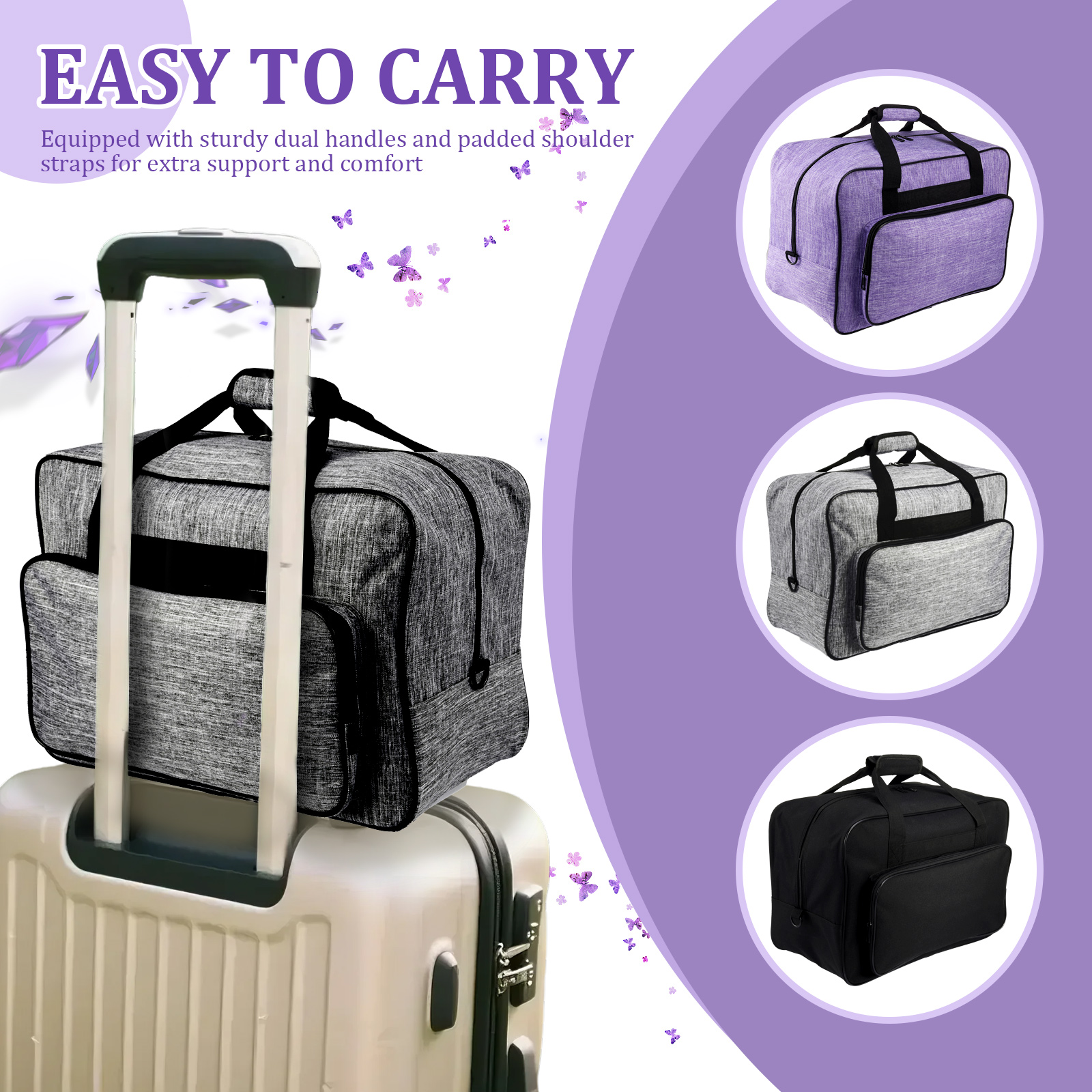 Sewing Machine Carrying Case w - Embroidery Removal ulasan dan harga