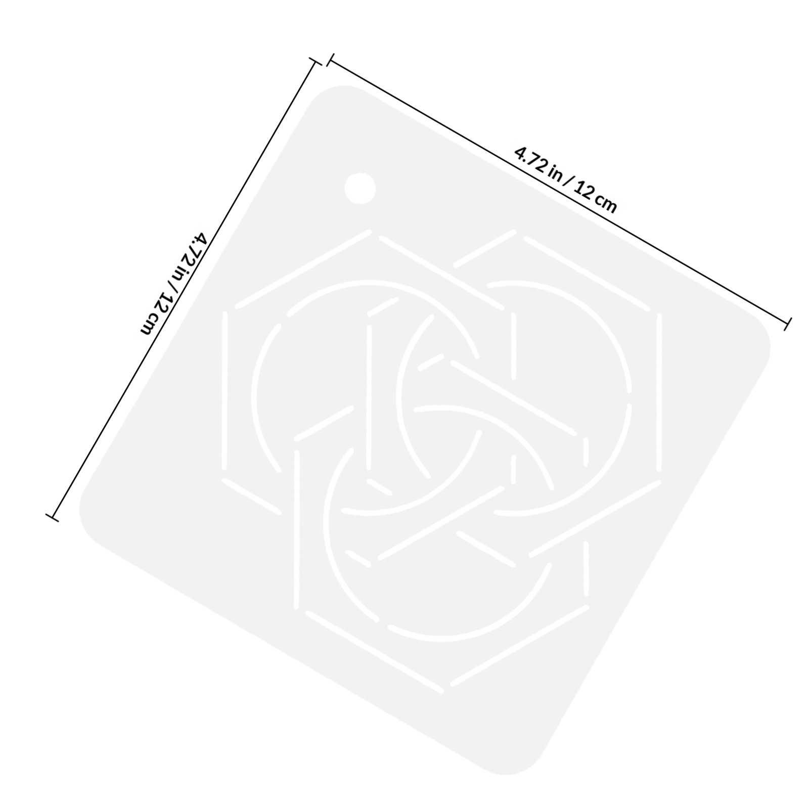6Pcs Quilting Templates Acryli - Embroidery Tools ulasan dan harga
