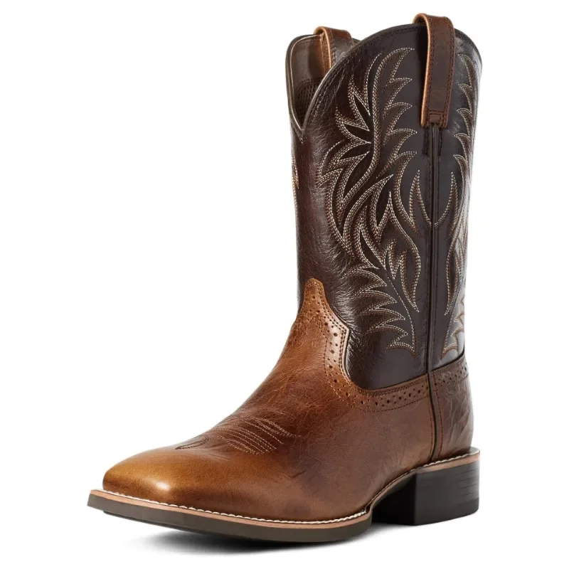 Men High Boots Embroidery Retr - Embroidery Thread ulasan dan harga
