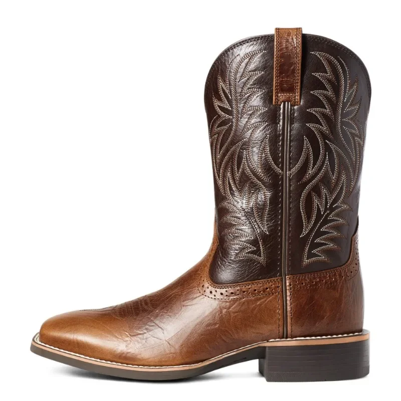 Men High Boots Embroidery Retr - Embroidery Thread ulasan dan harga