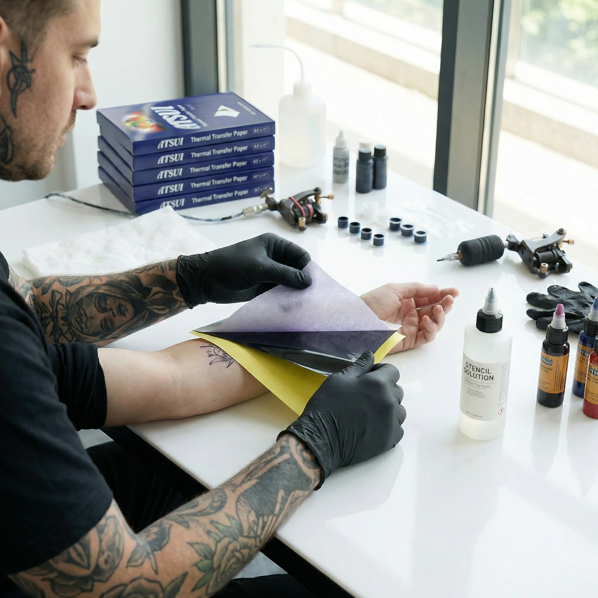 MAMBA 100/50/20/10PCS Tattoo T - Transfer Paper Carbon ulasan dan harga