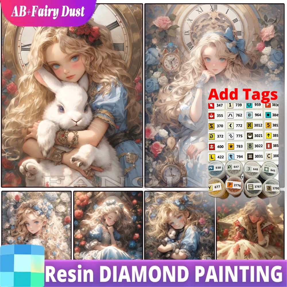 Resin Fairy Dust AB Diamond Pa - Embroidery Rose Stitch ulasan dan harga