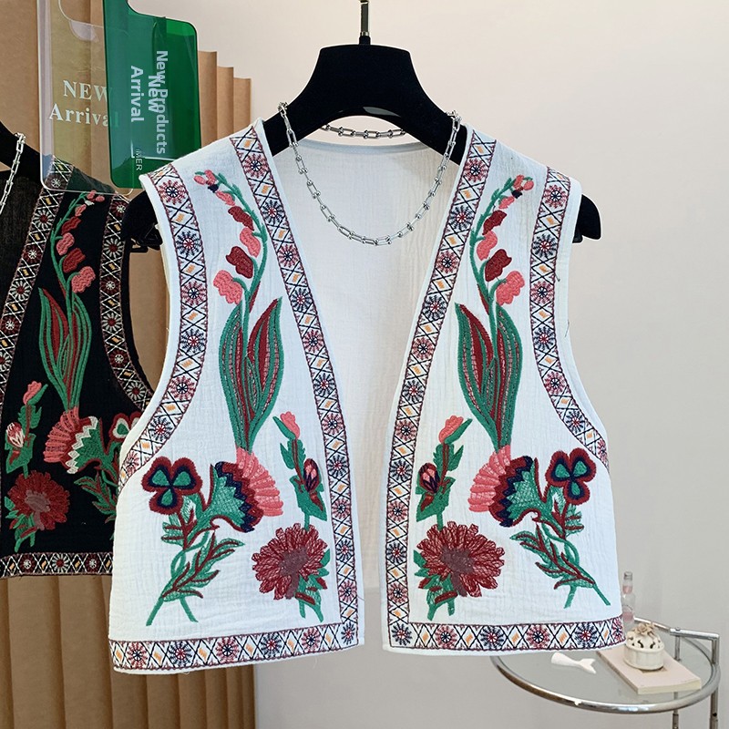 Spring Summer New Bohemian Eth - Embroidery Jacket ulasan dan harga