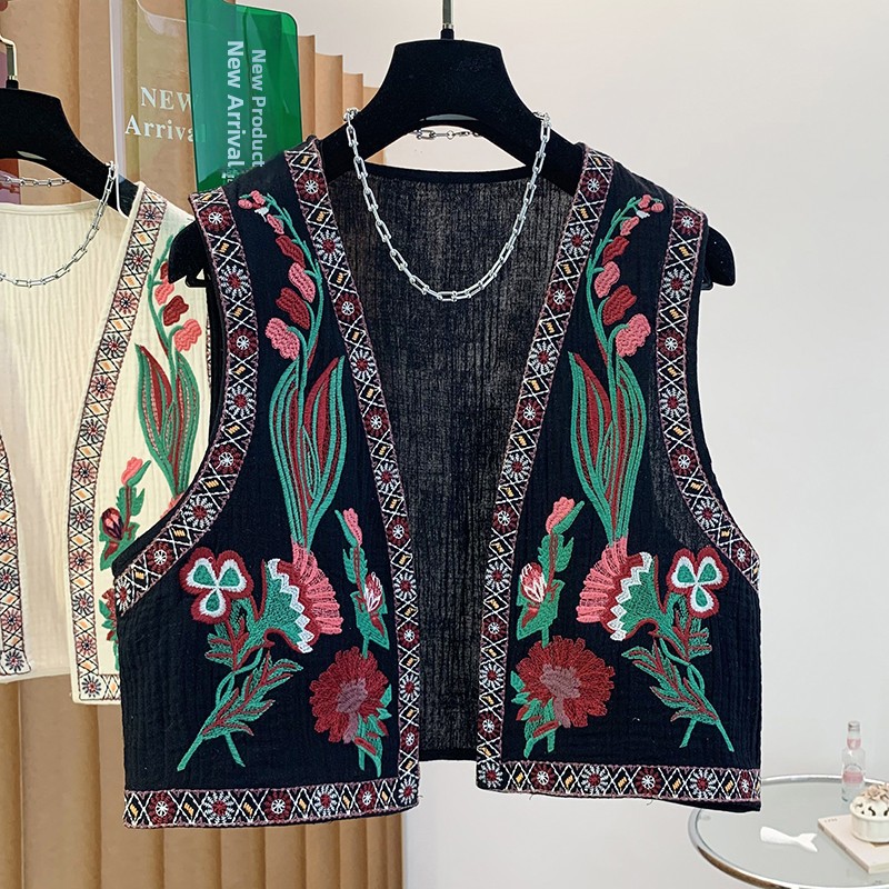 Spring Summer New Bohemian Eth - Embroidery Jacket ulasan dan harga