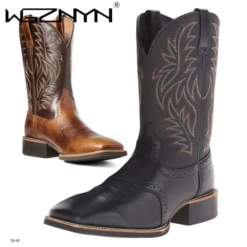 Men High Boots Embroidery Retr - Embroidery Design Free ulasan dan harga