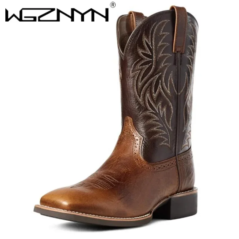 Men High Boots Embroidery Retr - Embroidery Design Free ulasan dan harga