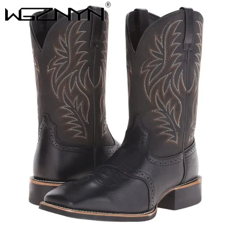 Men High Boots Embroidery Retr - Embroidery Design Free ulasan dan harga
