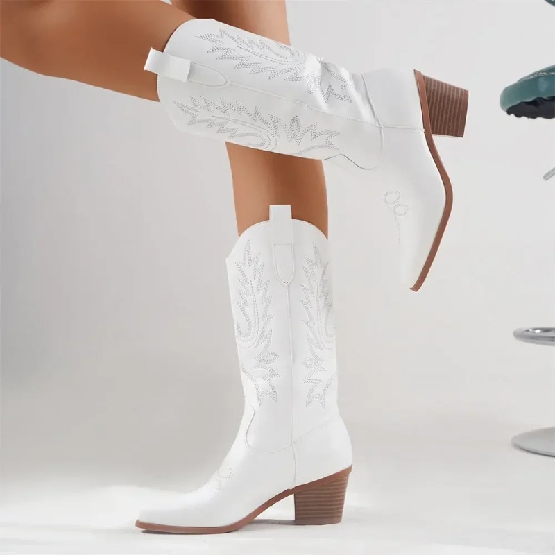 Retro Women's Boots Classic Po - Embroidery Design Free ulasan dan harga