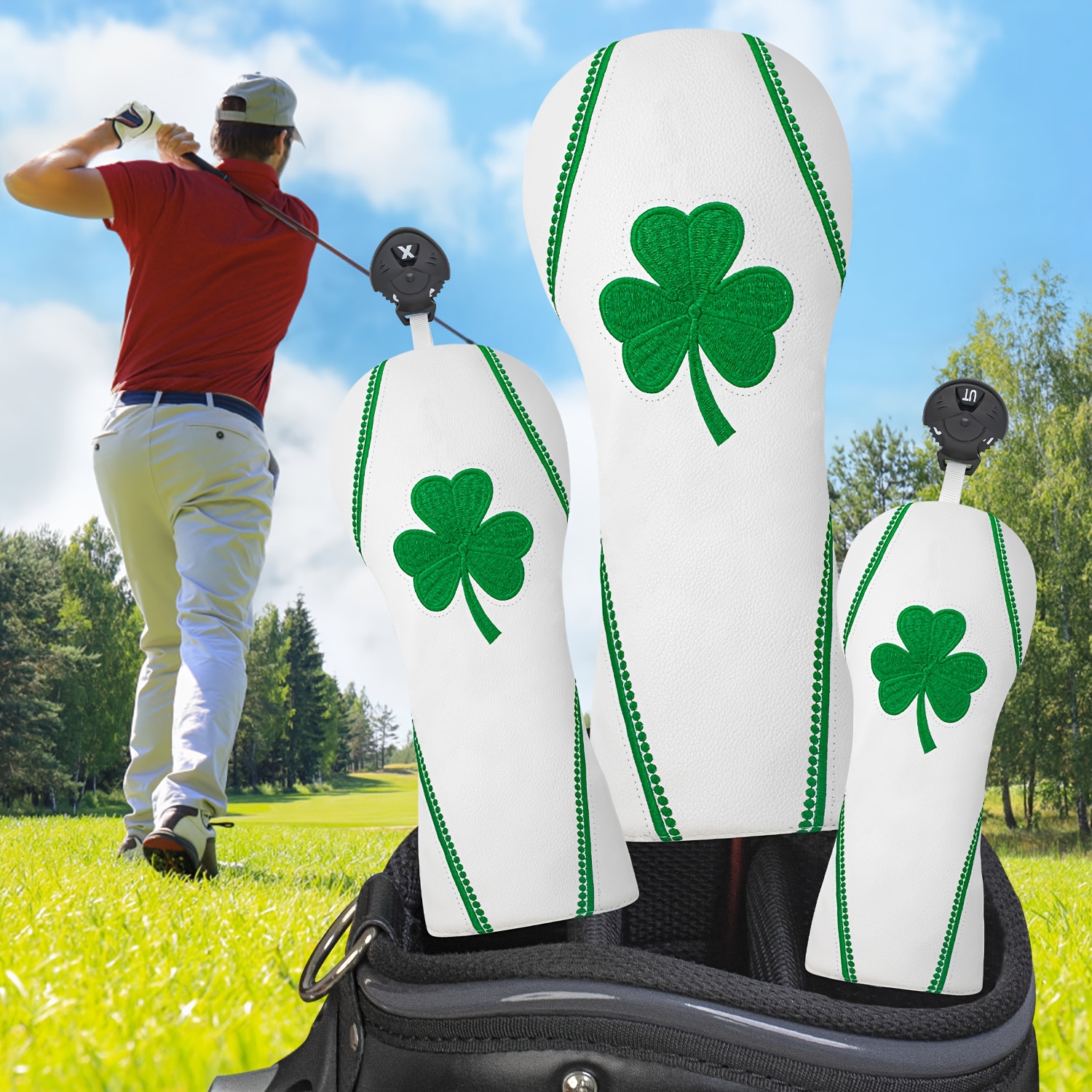 1pc/4pcs Golf Club Head Covers - Embroidery Design Free ulasan dan harga