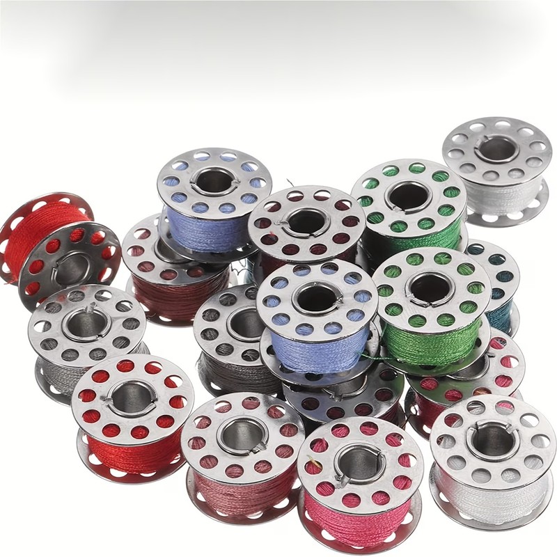 32Pcs Durable Metal Bobbins, F - Embroidery Machine ulasan dan harga