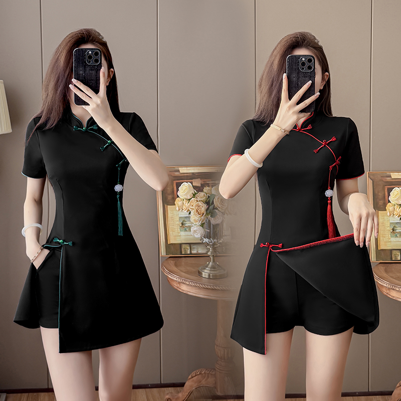 2026 New Chinese Style Black T - Embroidery Class ulasan dan harga