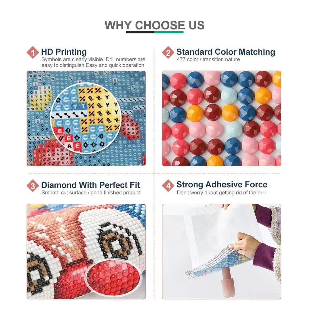 Frameless,5d DIY Diamond Art P - Embroidery H&M ulasan dan harga