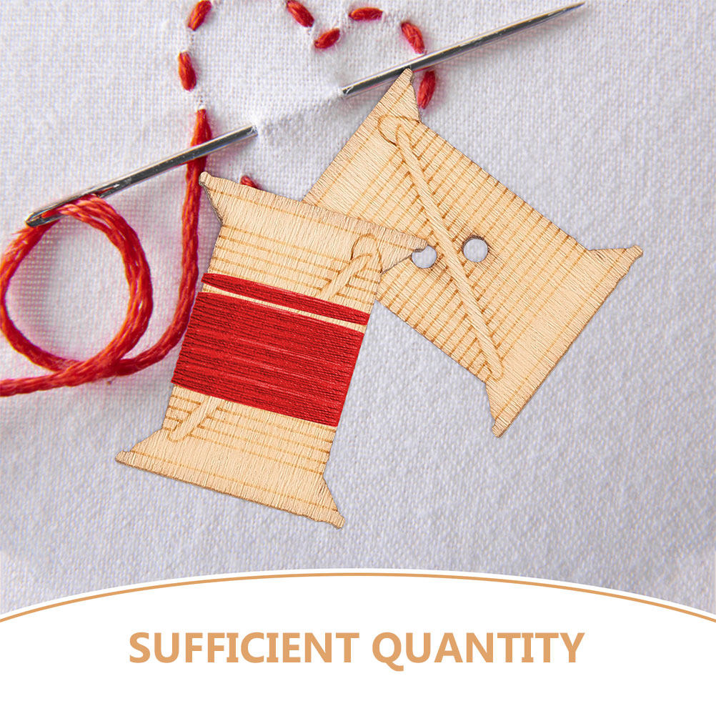 100Pcs Wooden Embroidery Floss - Embroidery Thread ulasan dan harga