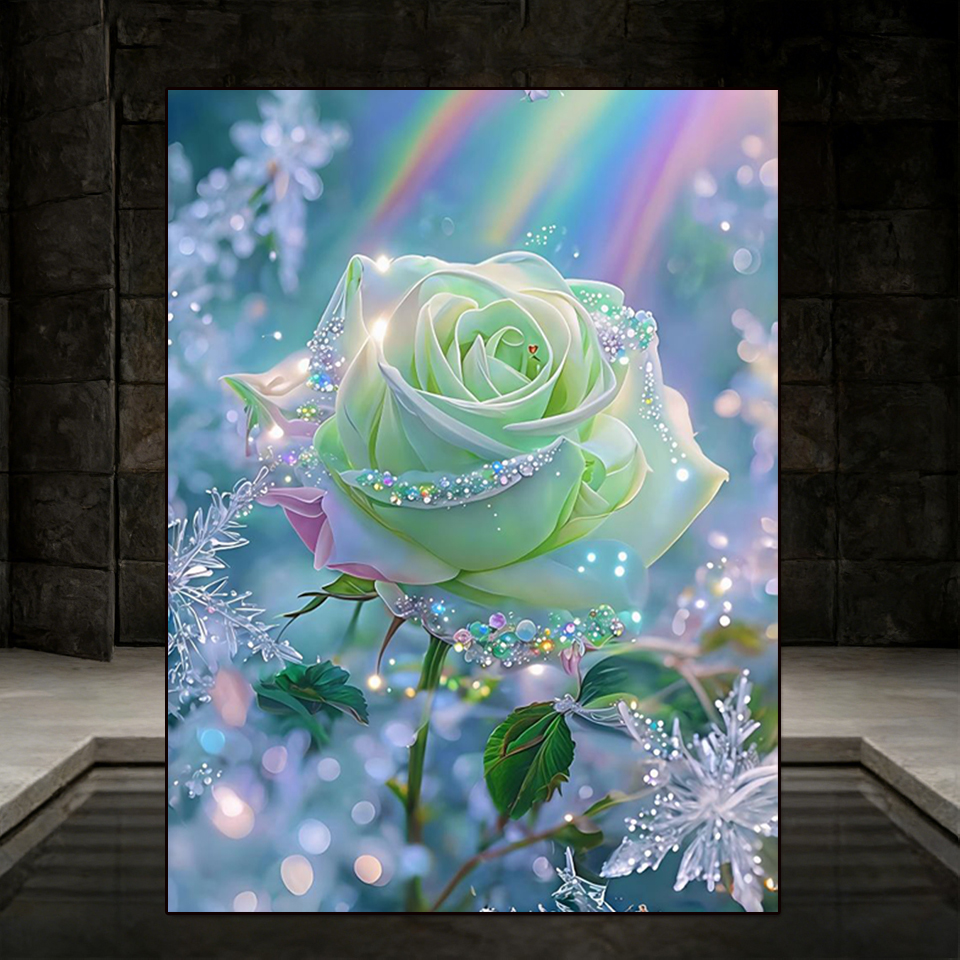 DIY Diamond Painting Art New 2 - Embroidery Rose Stitch ulasan dan harga