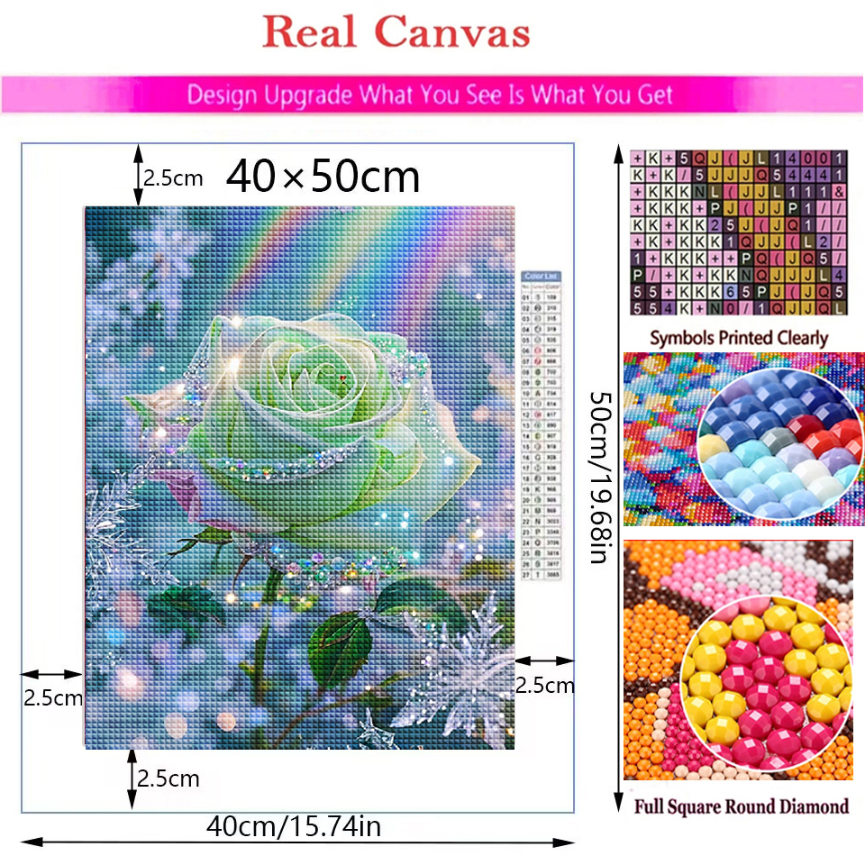 DIY Diamond Painting Art New 2 - Embroidery Rose Stitch ulasan dan harga