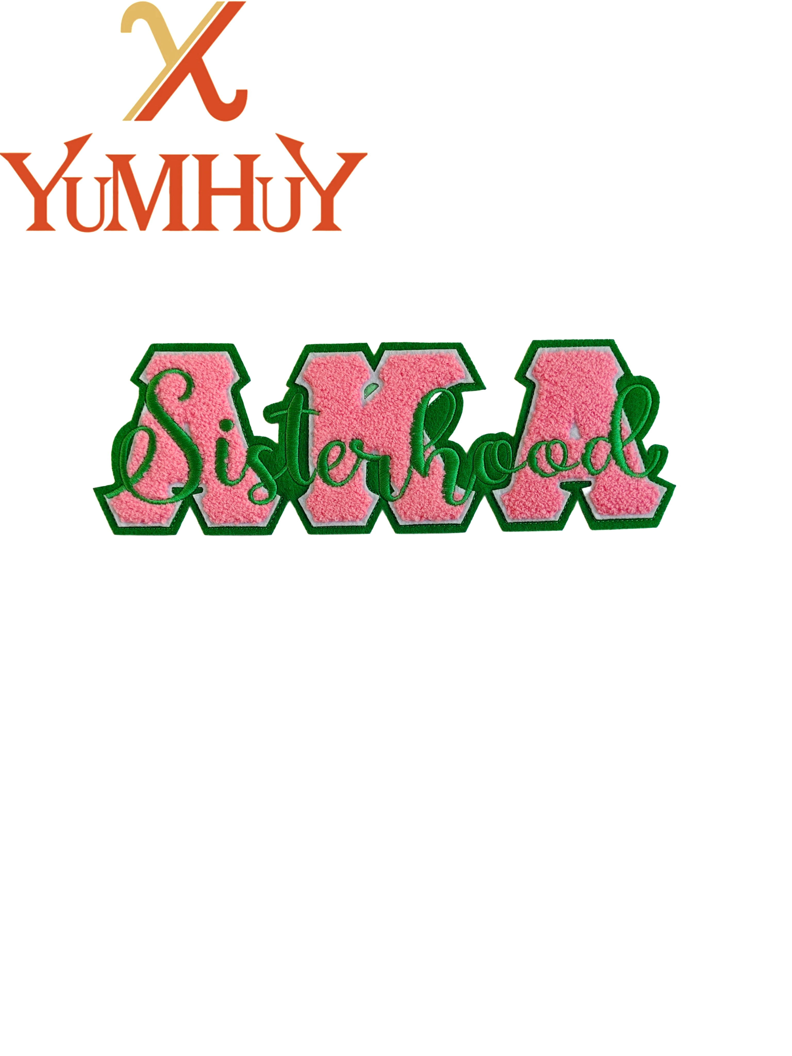 Multi style iron on Kappa Alph - Embroidery Alpha ulasan dan harga