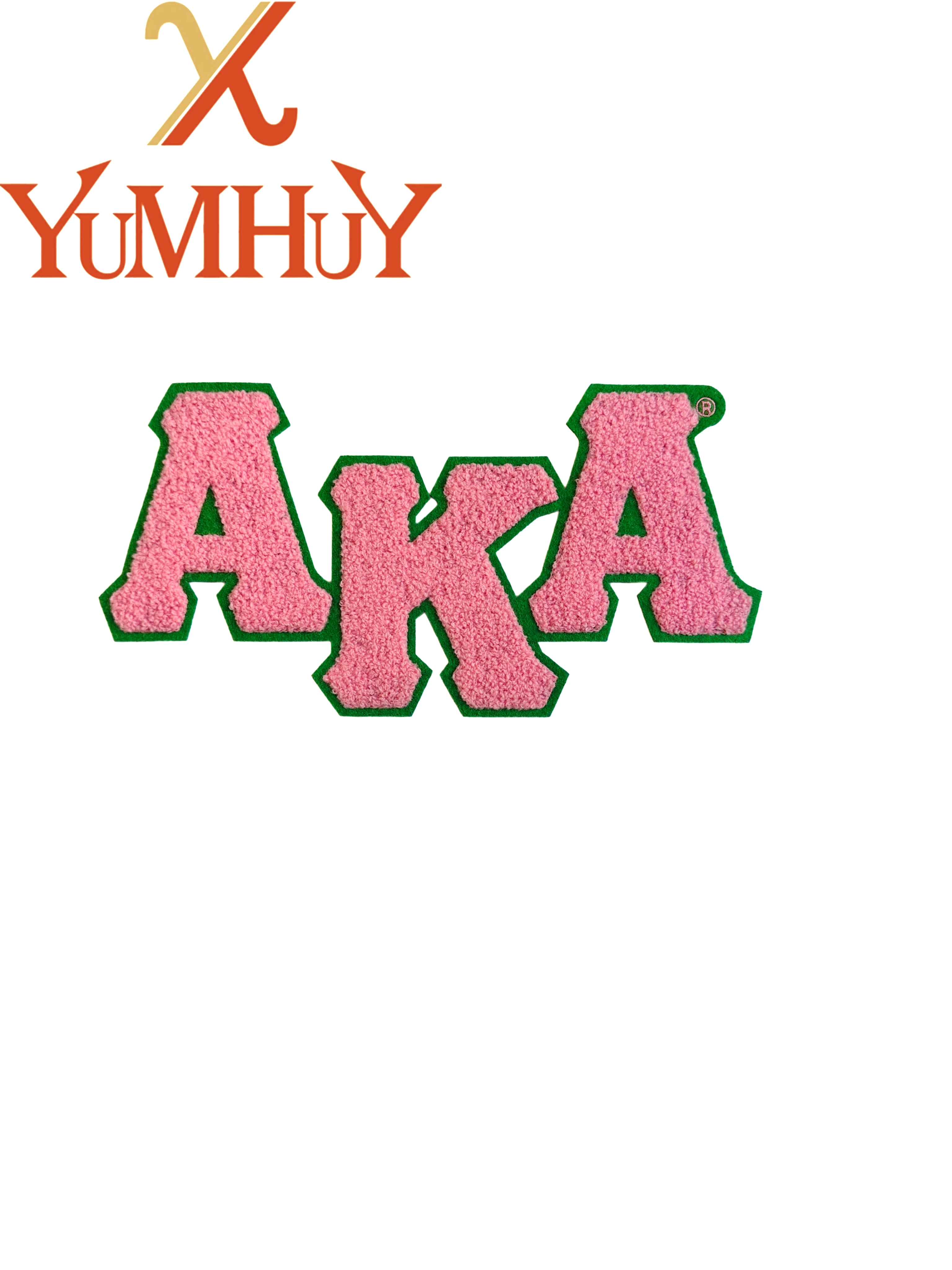 Multi style iron on Kappa Alph - Embroidery Alpha ulasan dan harga