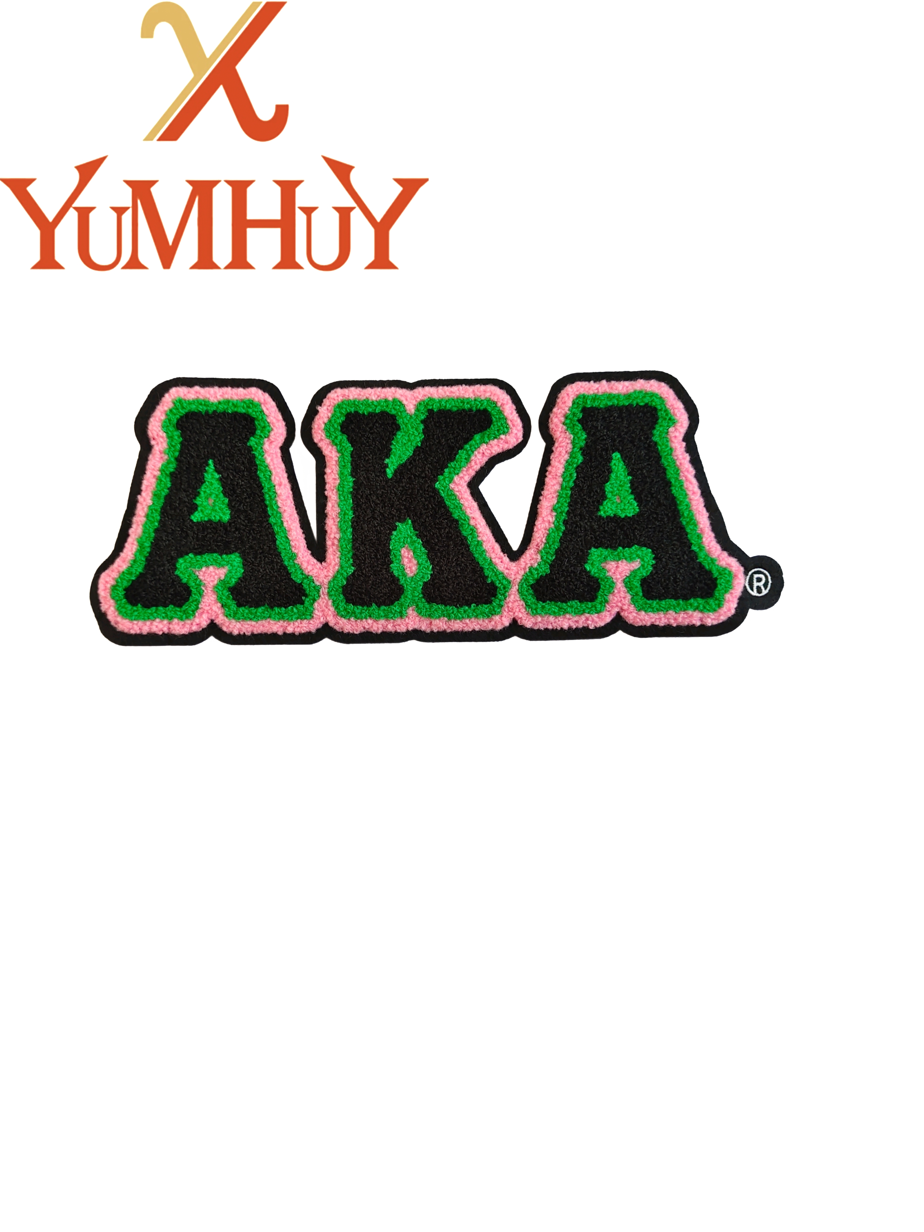 Multi style iron on Kappa Alph - Embroidery Alpha ulasan dan harga