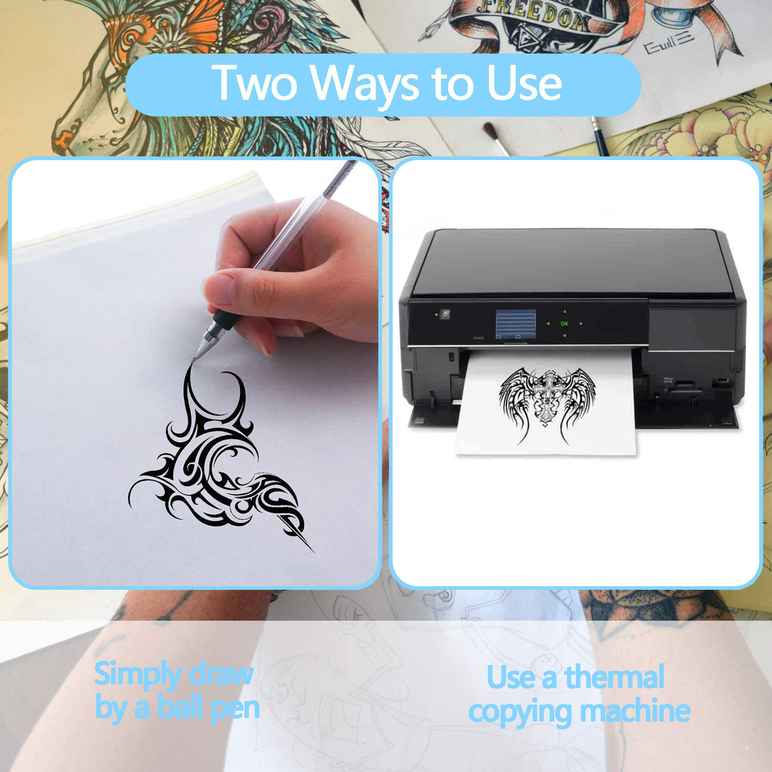 10/50/100Pcs Tattoo Transfer P - Transfer Paper Carbon ulasan dan harga