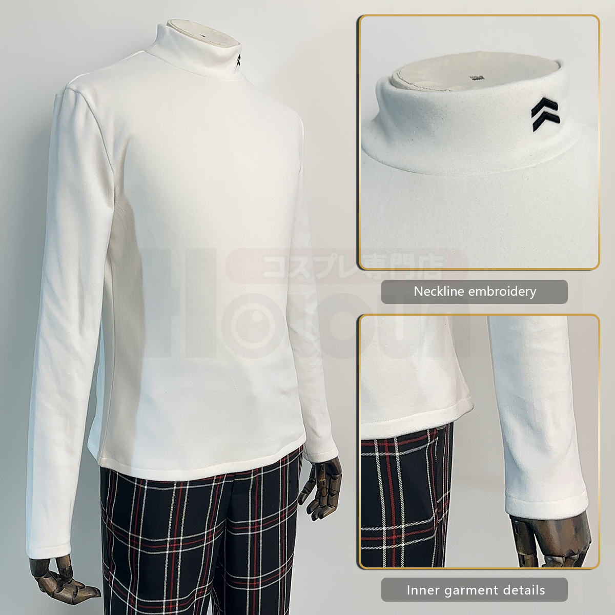 HOLOUN Ren Amamiya Cosplay Cos - Embroidery Uniform ulasan dan harga