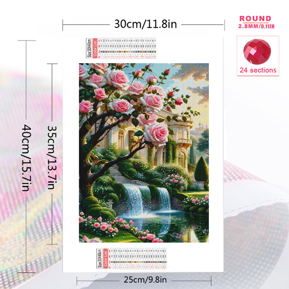 EverShine Diamond Painting Lan - Embroidery Rose Stitch ulasan dan harga