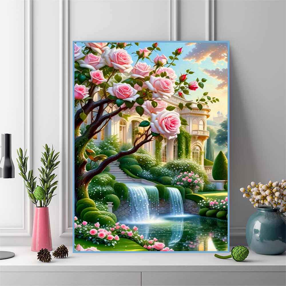 EverShine Diamond Painting Lan - Embroidery Rose Stitch ulasan dan harga