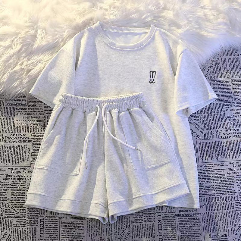 Women Short Sleeve Shorts Spor - Embroidery Uniform ulasan dan harga