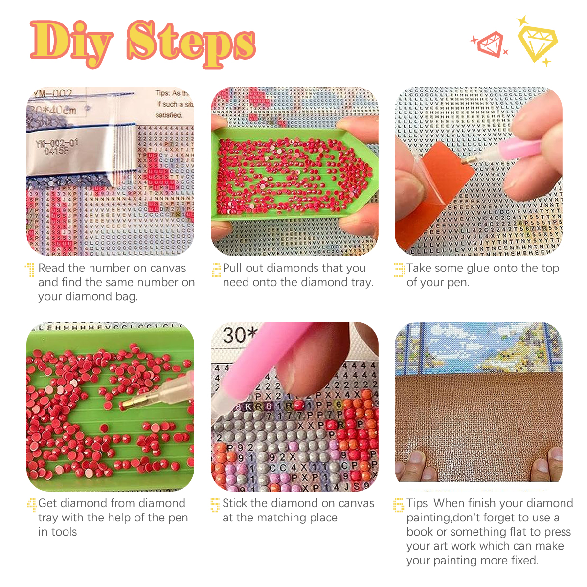 GATYZTORY 5D Diamond Painting  - Embroidery Rose Stitch ulasan dan harga