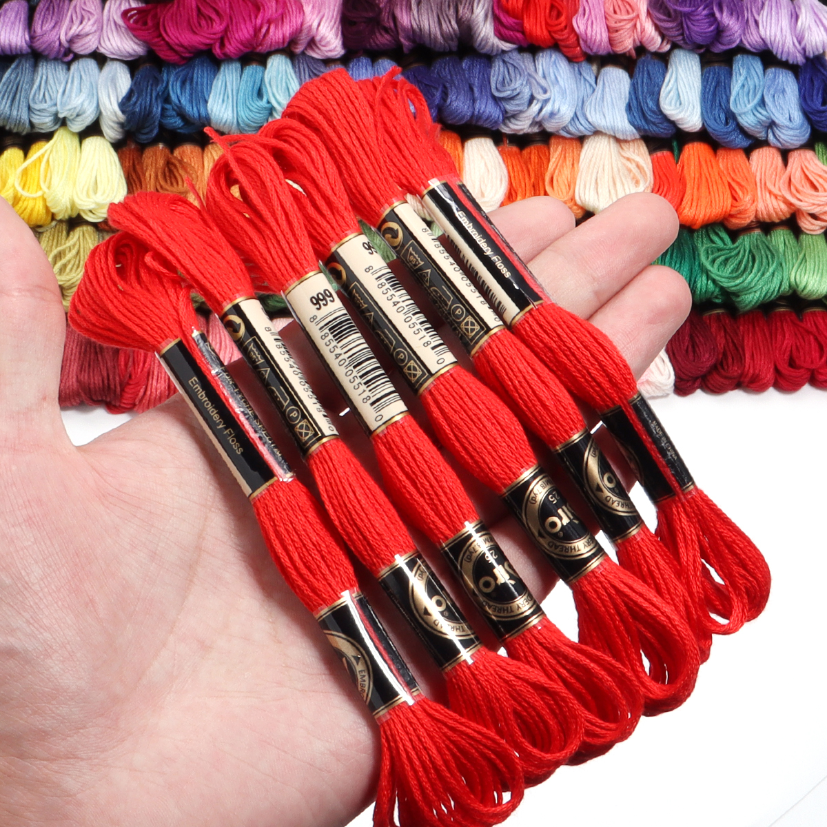 6Pcs/Lot Multicolor Polyester  - Embroidery Machine ulasan dan harga