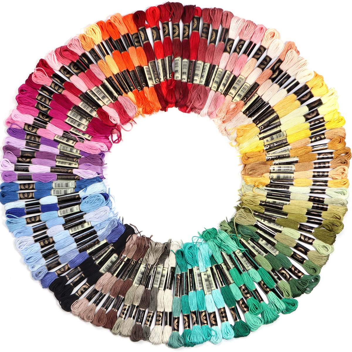 6Pcs/Lot Multicolor Polyester  - Embroidery Machine ulasan dan harga