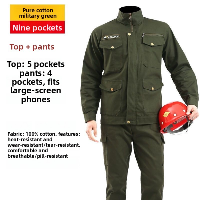 Work Clothes Set Men's Wear-re - Embroidery Workshop ulasan dan harga