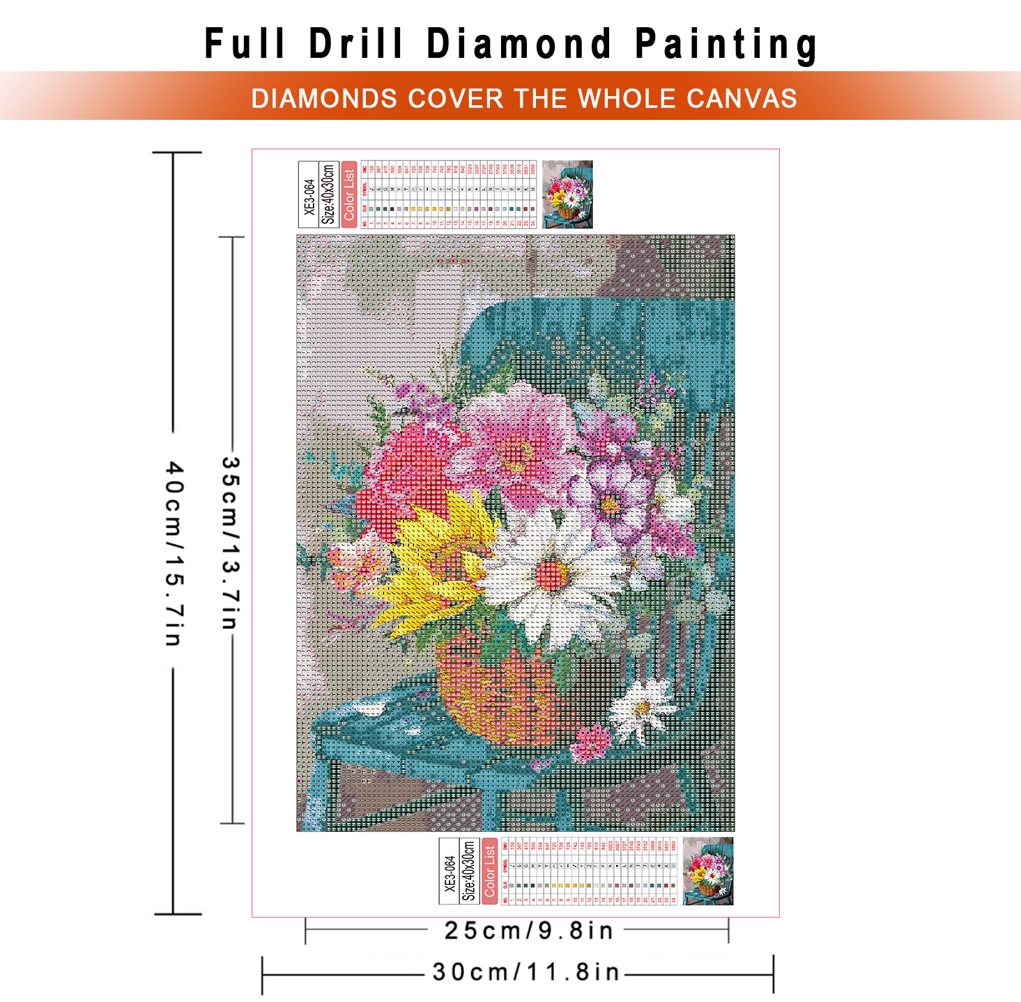 1pc frameless  Diamond Paintin - Embroidery Rose Stitch ulasan dan harga