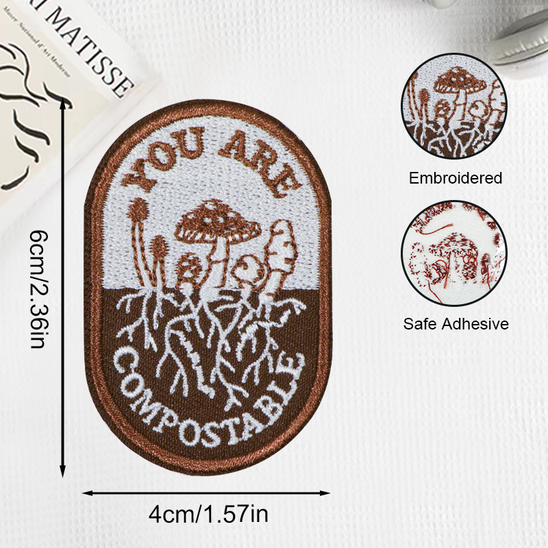5 Vintage Mushroom Embroidery  - Embroidery Quote ulasan dan harga